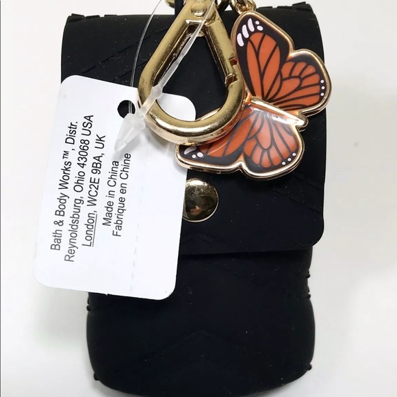 Black Purse with Butterfly Charm Holder - Picture 7 of 11